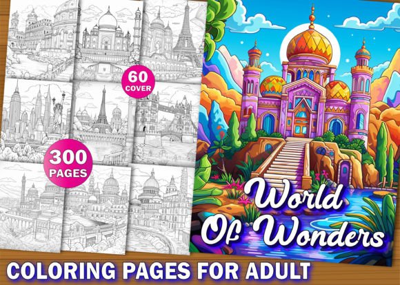 300 World of Wonders Coloring Pages: A Practical Resource for Creative Professionals and Serious Hobbyists