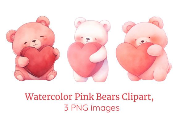 Cute Pink Bears PNGs for Every Need