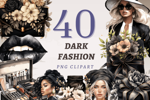 How a Dark Fashion PNG Bundle Streamlines Your Creative Workflow