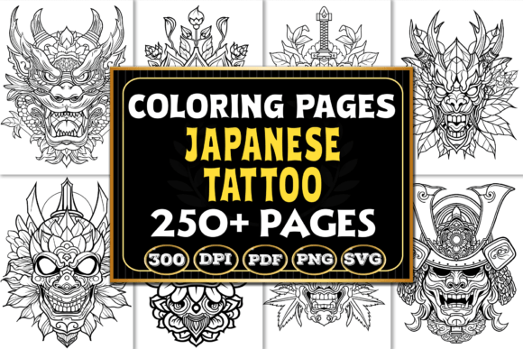 Japanese Tattoo Coloring Pages: Exploring Tradition Through Creative Ink Work