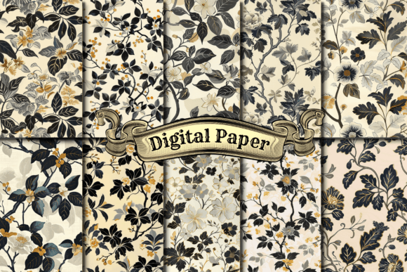 Leaves Digital Paper for Creative Projects