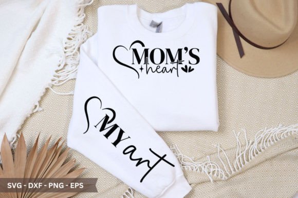 Mom s Heart Sleeve SVG for Designers
