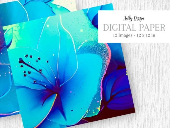 Neon Blue Alcohol Ink with Glitter: A Creative Tool