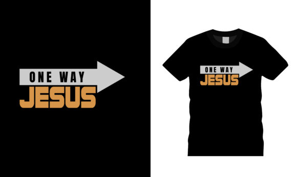 One Way Jesus T-shirt Design