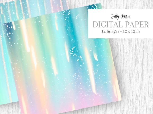 Pastel Rainbow Electric Rain Glitter: A Practical Review of This Digital Art Resource