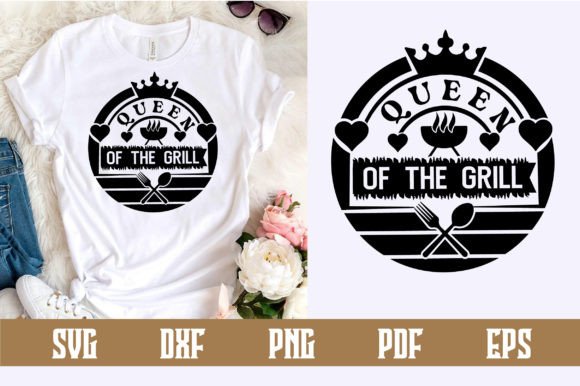 Queen of the Grill SVG Design for Branding