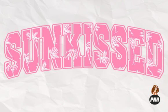 Sunkissed Retro Summer Varsity Png