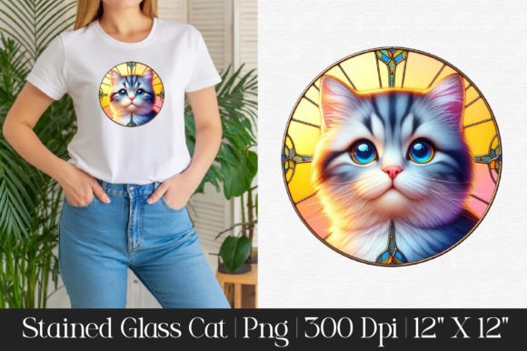 The Art and Technique of Stained Glass Cat Sublimation