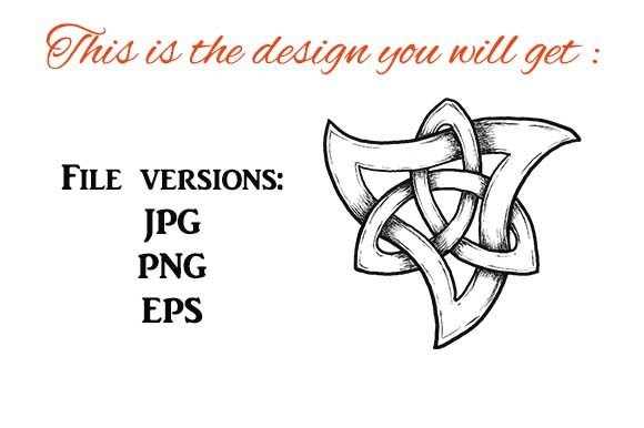 The Triquetra Celtic Knot Design