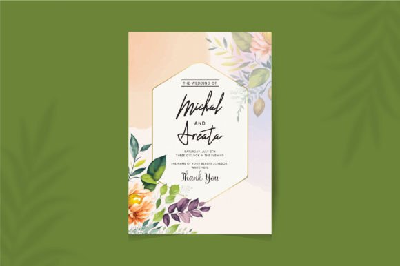 Wedding Invitation Cards with Floral Designs